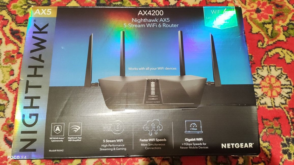 3,6Гбит/с WiFi 6 Router Netgear Nighthawk RAX42 из Америки. Как новый