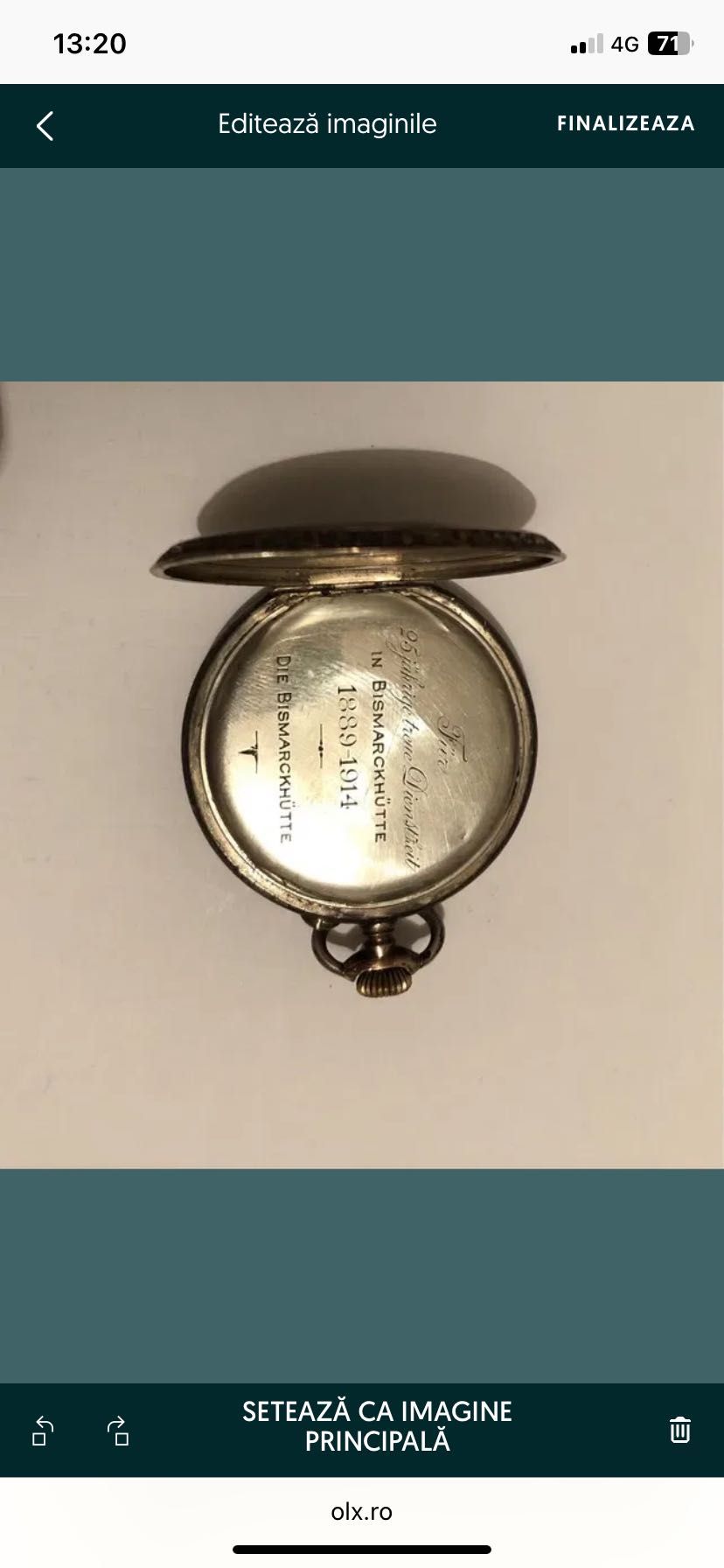 Ceas de buzunar de argint LONGINES,antique