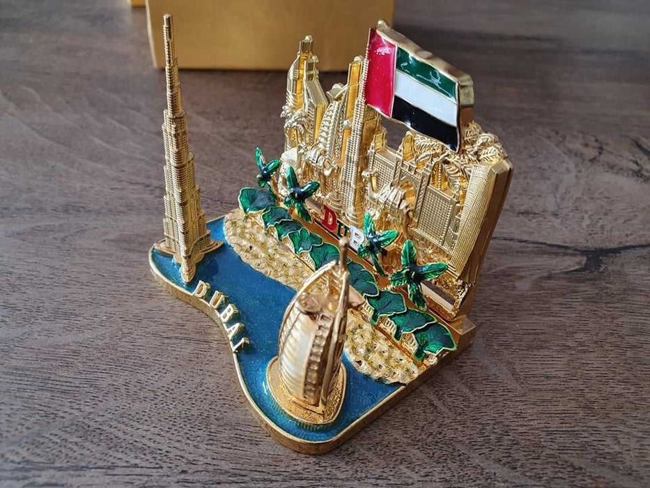 Decoratie mini Dubai cu steagul UAE | Perfect pentru cadou