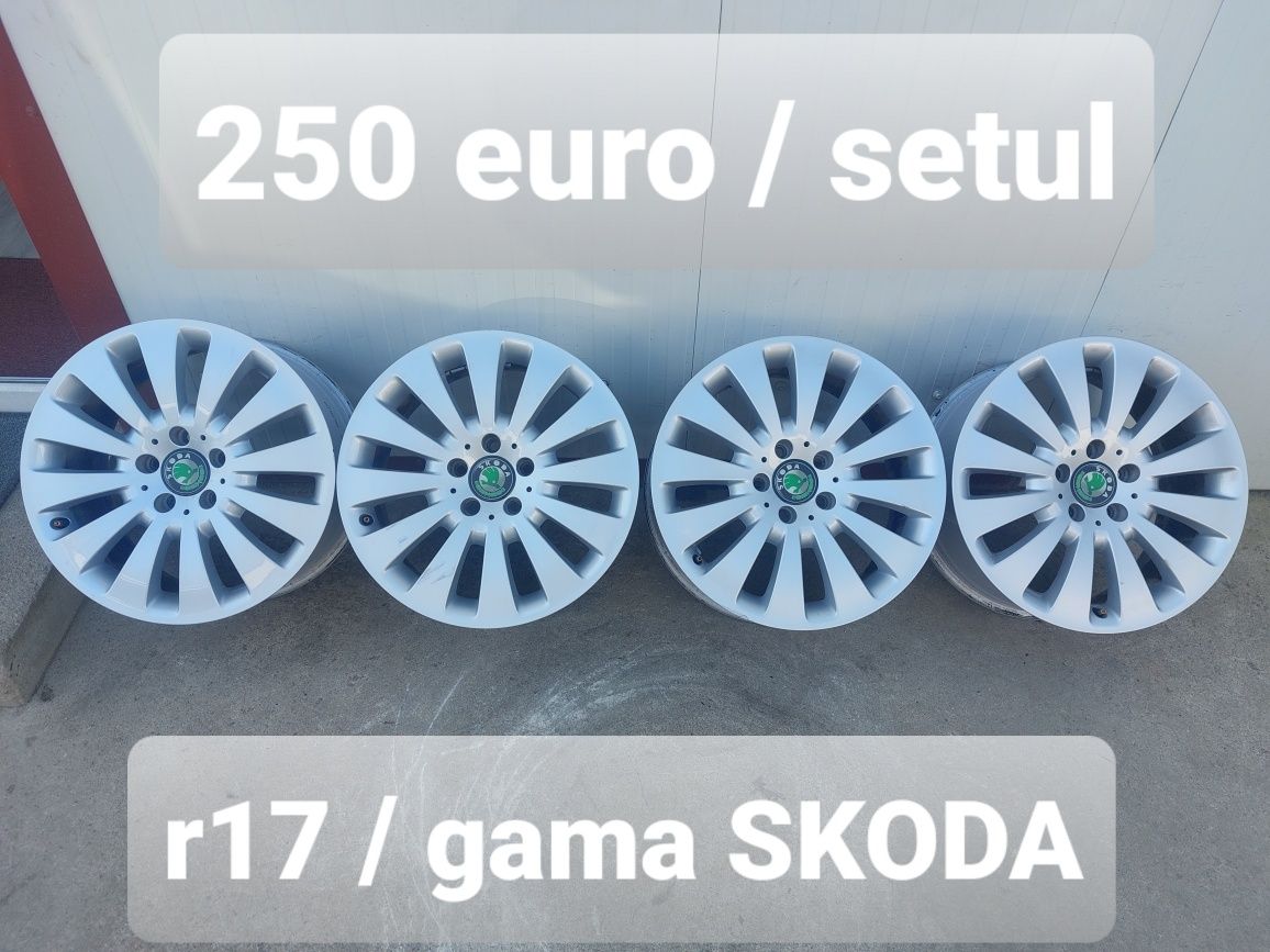 Jante aluminiu r17 / gama SKODA / 5x112 / ET 47