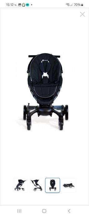 Изключително атрактивна количка, която се сгъва и разгъва сама