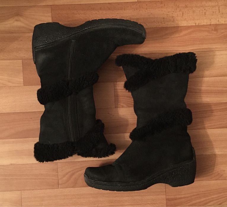 Натуральные женские сапоги, размер 40, зима