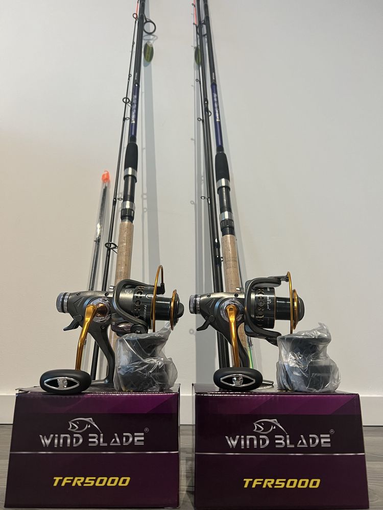 Set Feeder 2 lansete Wind TFD-05 3.6 m + 2 Mulinete WindBlade TFR 5000