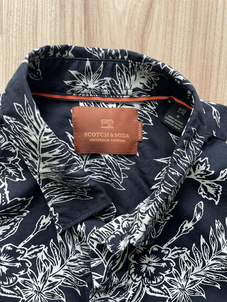 SCOTCH & SODA/мъжка риза къс ръкав S