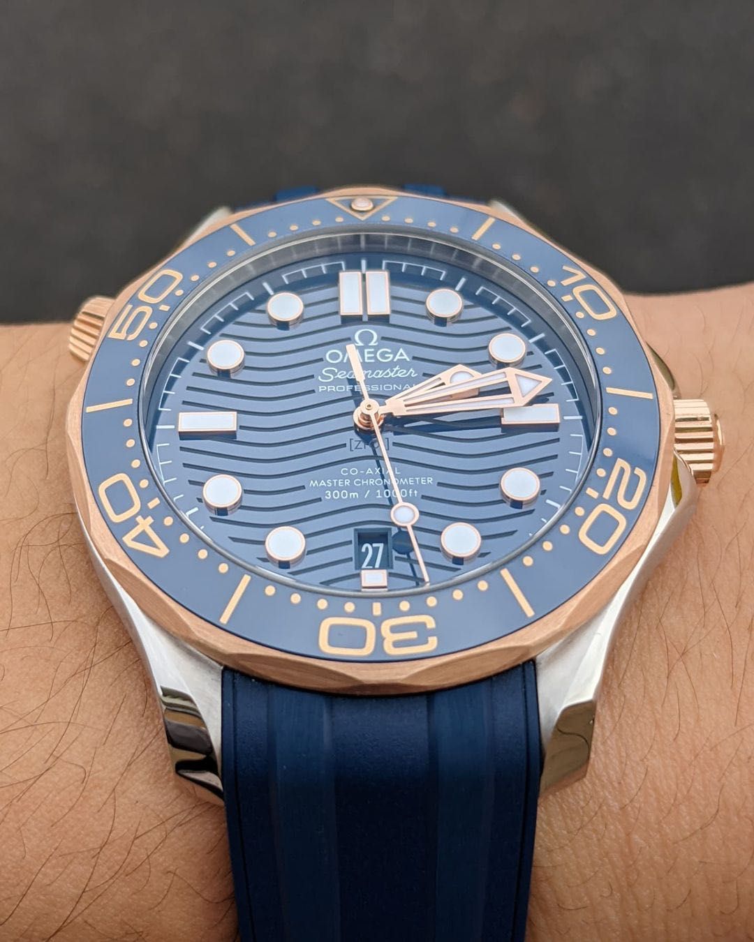 Omega Seamaster Diver 300M / Silver Gold Blue