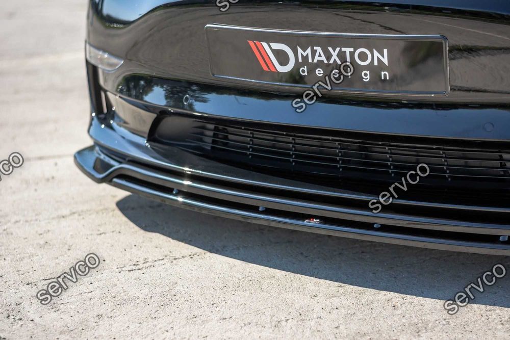 Prelungire splitter bara fata Tesla Model 3 2017- v2 - Maxton Design