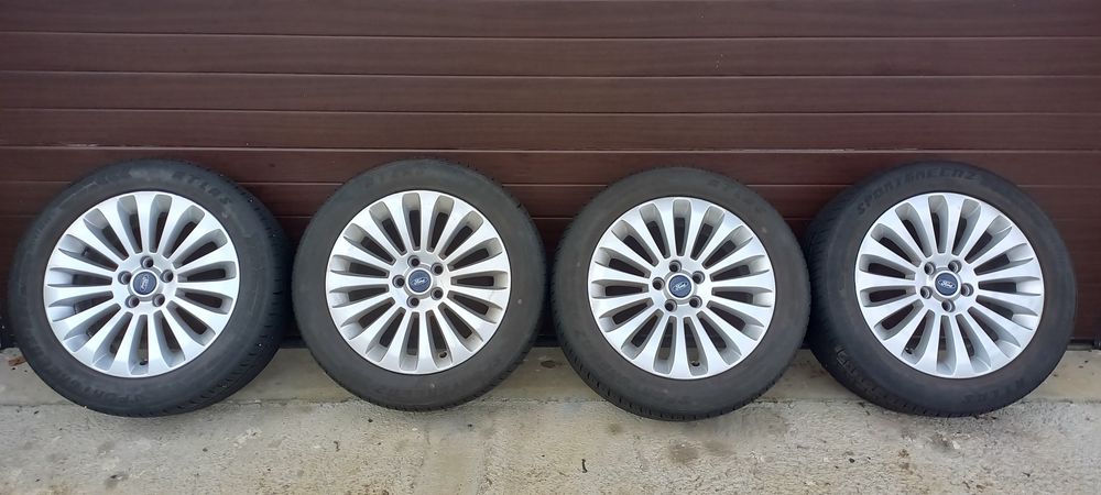 Jante aliaj originale 5x108 R17 Ford Mondeo Focus Kuga anvelope 235/50
