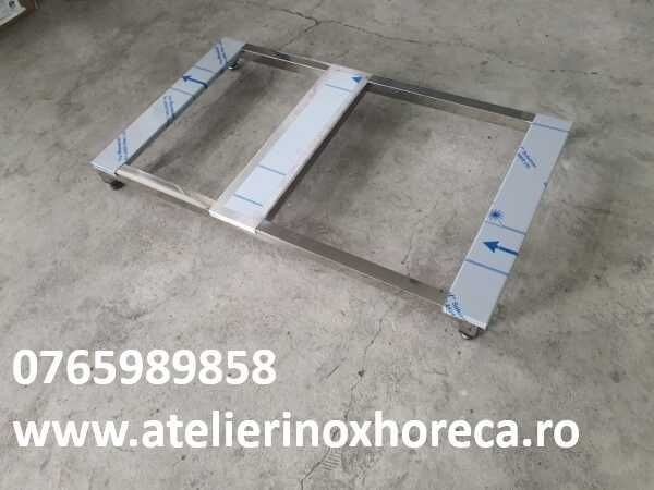 Suport inox de podea 1200x700x100mm