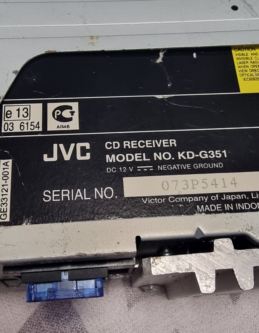CD за кола JVC KD-G351 за части
