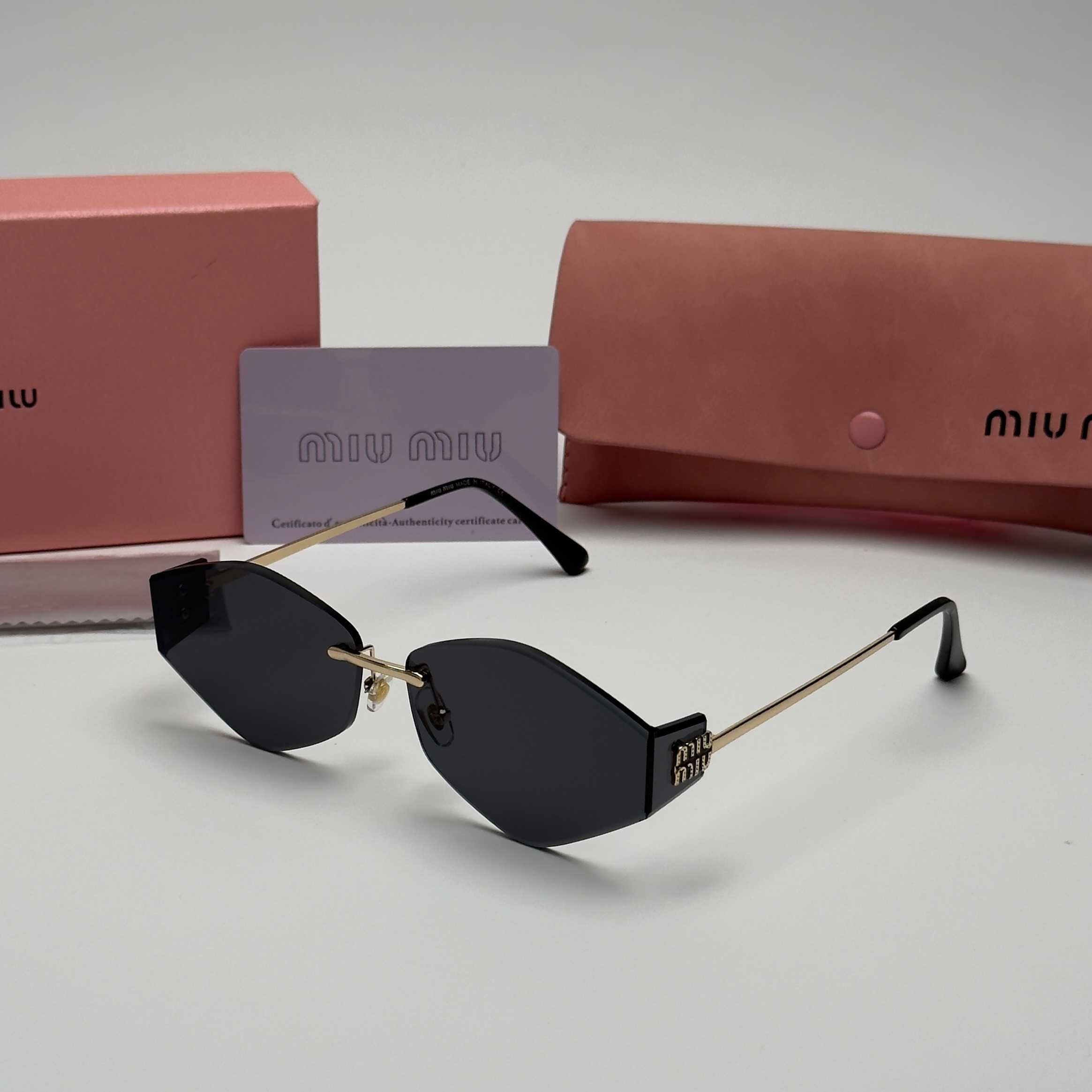 Слънчеви очила MIU MIU Овални Black New Colection UV400 CE Rimless