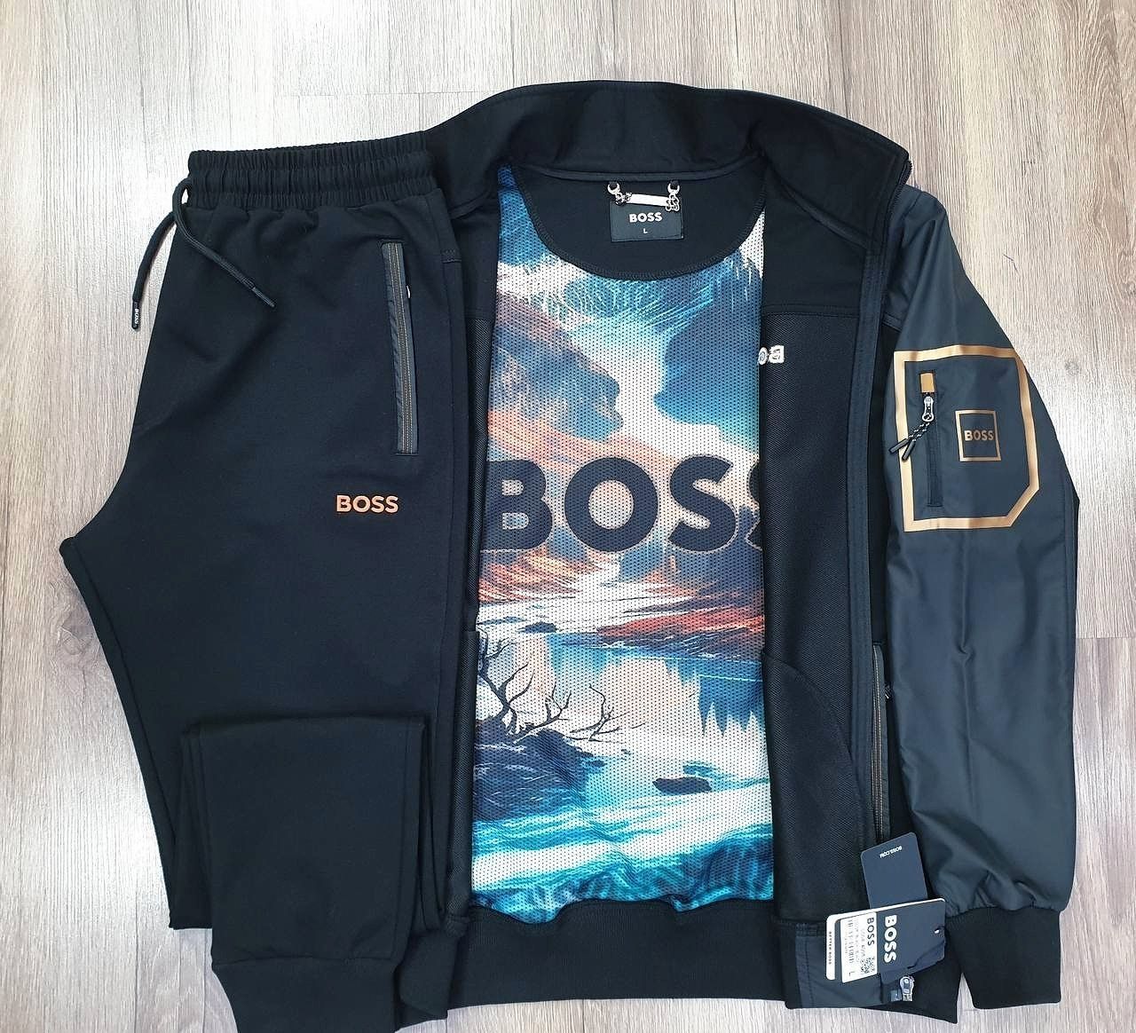 Брендовая одежда.  Спортивный костюм BOSS. Качество премиум