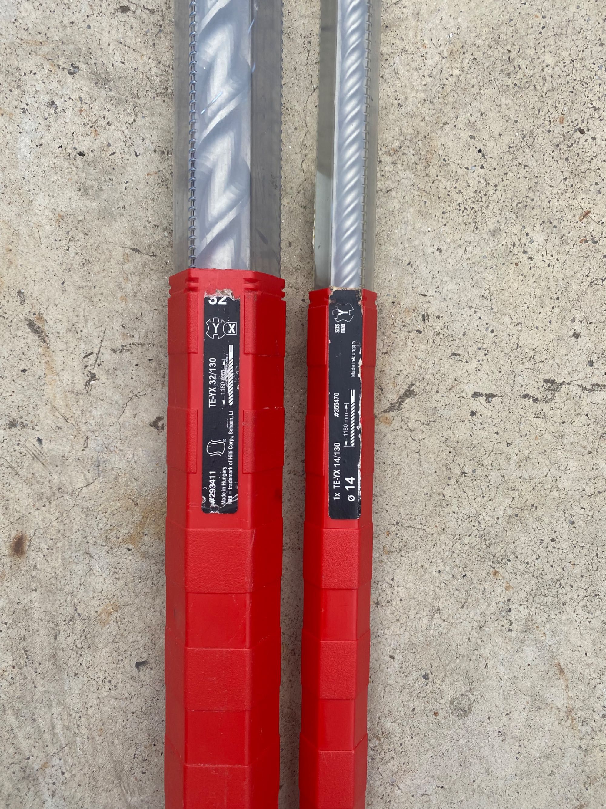 Burghiu rotopercuție premium SDS Max Hilti 14/22/37  lungi 1180/920