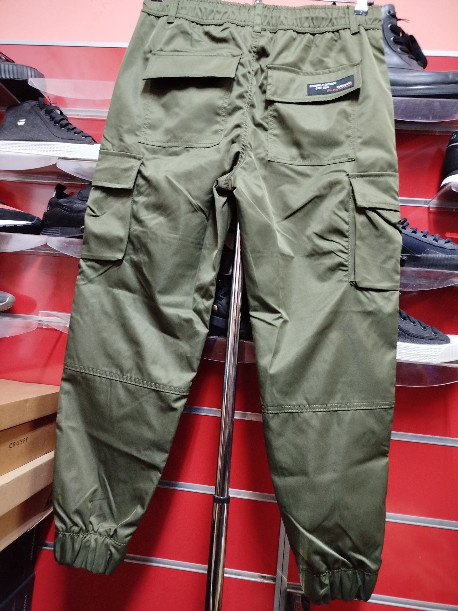 Мъжки карго панталон Sublevel M , L , XL ,XXL зелено долнище еластичен