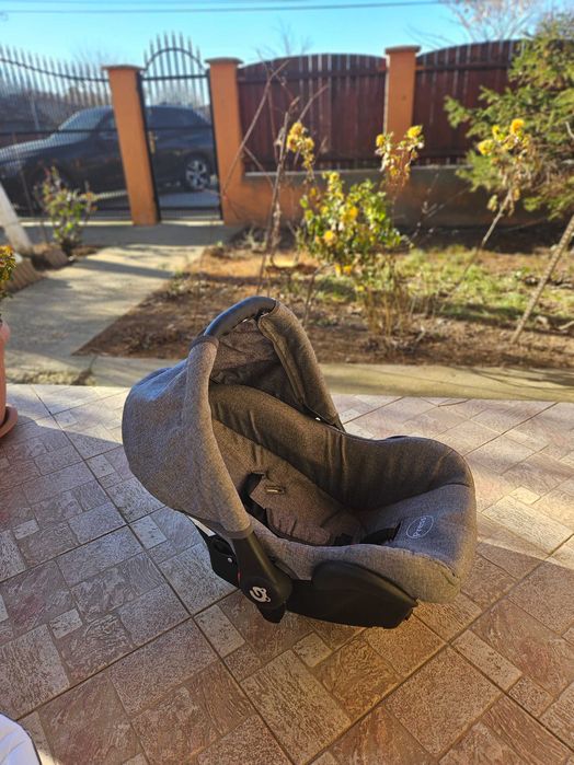 Vand Carucior bebe BOSTON Grey 3 in 1 cu scoica, landou si parte sport