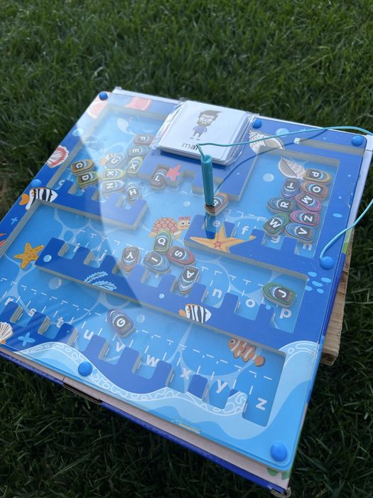 Joc labirint - montessori din lemn