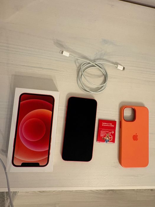 iPhone 12 RED 64 GB, stare bună de funcționare, fără zgârieturi