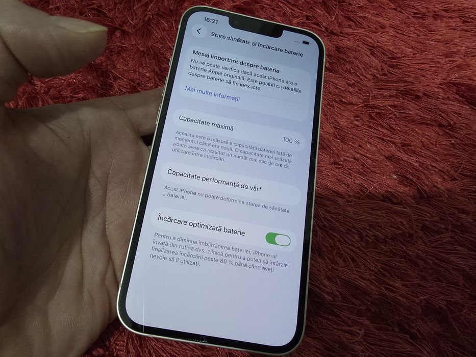 -Iphone 13, Pink, Nou, 128Gb, 6Ram, bat: 100%, stare ireprosabila, doa