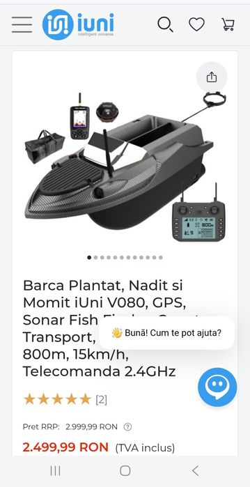 Vând navomodel catamaran