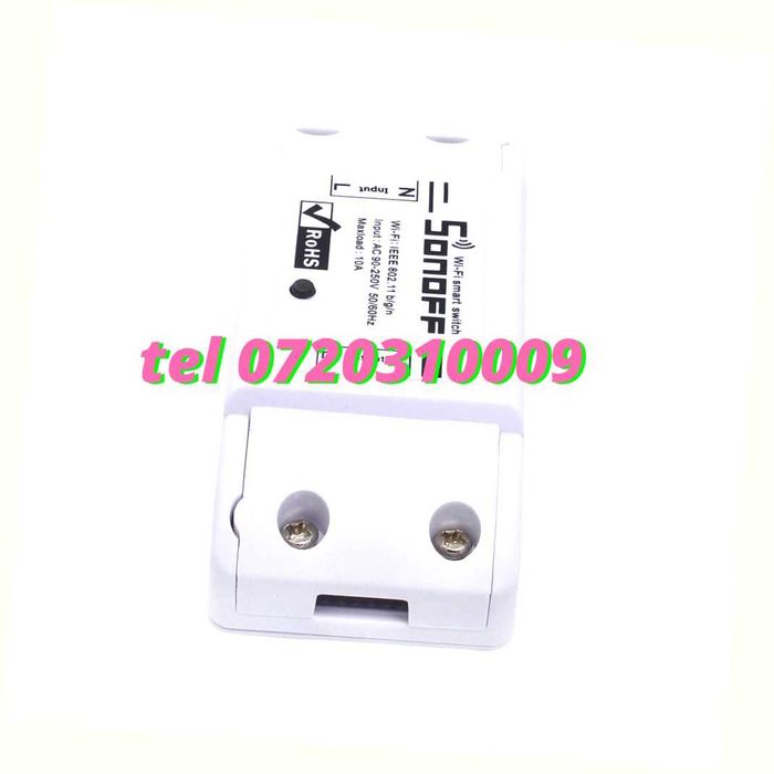 Releu Wireless Sonoff Automatizari Cu Control La Distanta Prin Telefo
