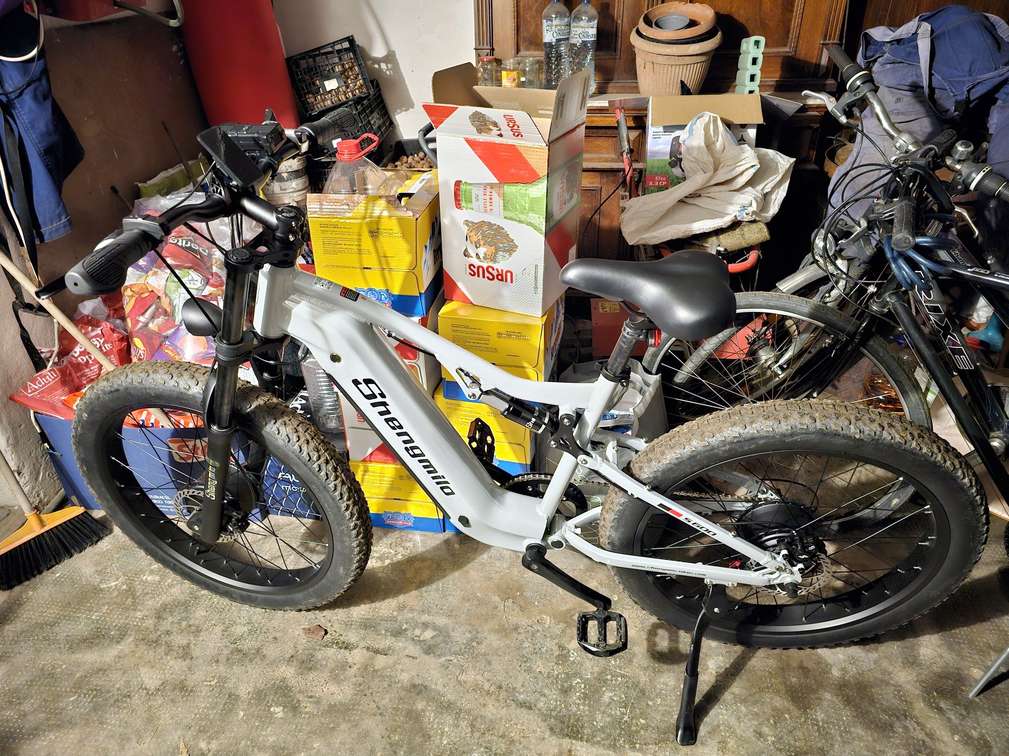 Bicicleta electrica 2 motoare shengmilo s600