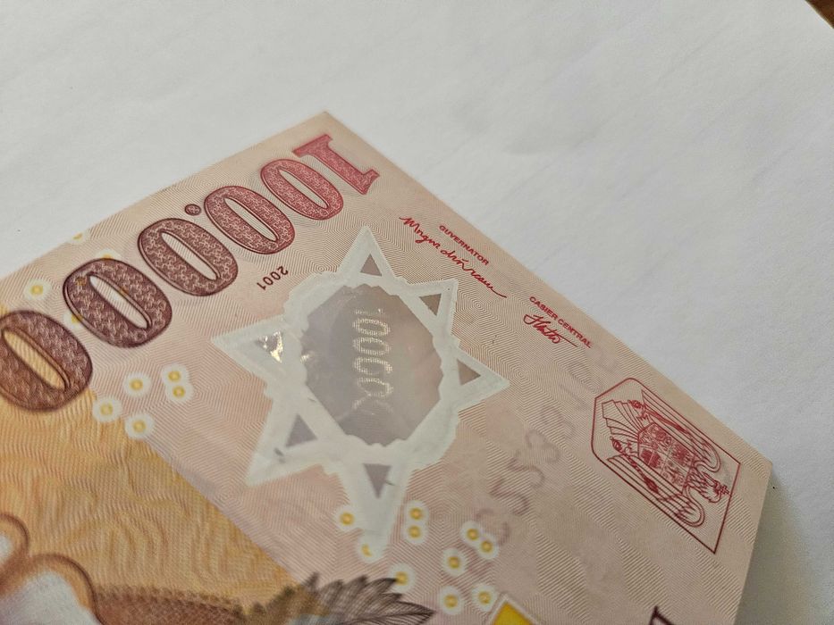Bancnota 100.000 Lei anul 2001 colectia originala