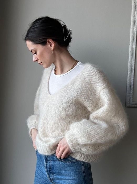 Пуловер от 100% мохер