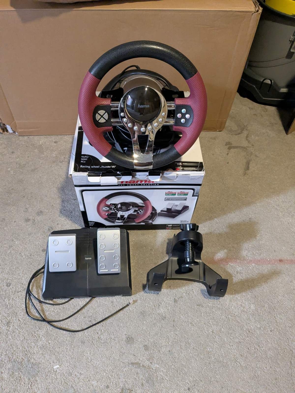 Hama racing wheel "Thunder V5"