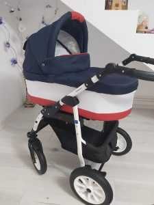 Carucior 3 in 1 Jet Dark Blue-White - Krausman - Testat ADAC