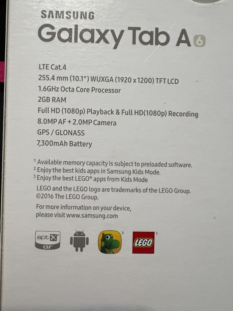 Tableta Samsung Galaxy Tab A6 32 GB memorie