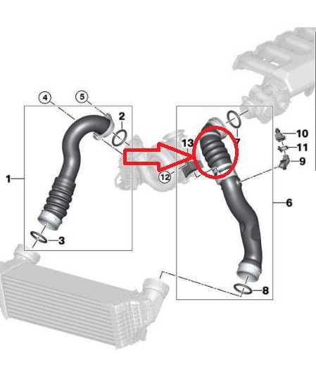 Furtun Intercooler BMW X5 E70 X6 E71 E71 SD 3.5