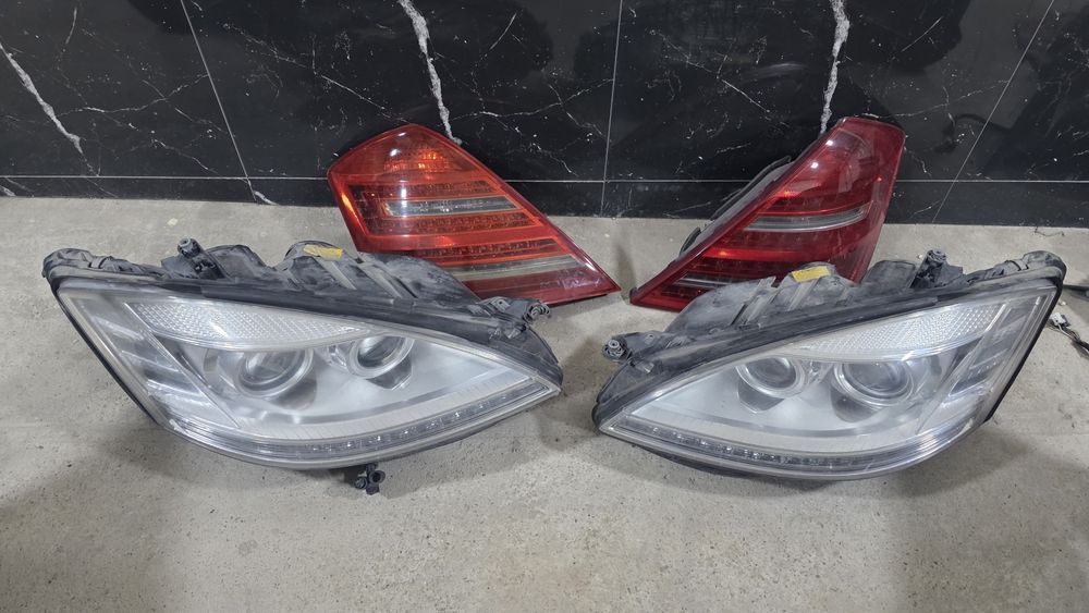 Продам w221 restaling бампер  и фары