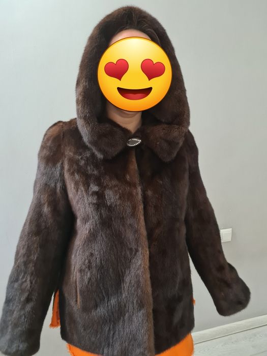 Норковая цельная шуба 44-46 р-р