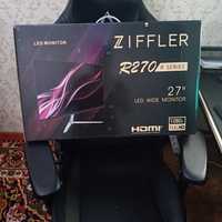 Монитор 27" Ziffler Curved (VGA+HDMI) 75Hz безрамочный, 1920x1080 БУ.