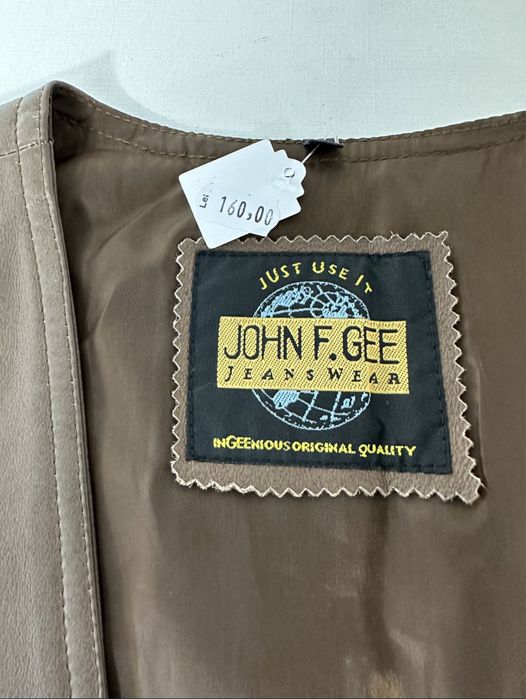 Vesta moto din piele XL John F. Gee