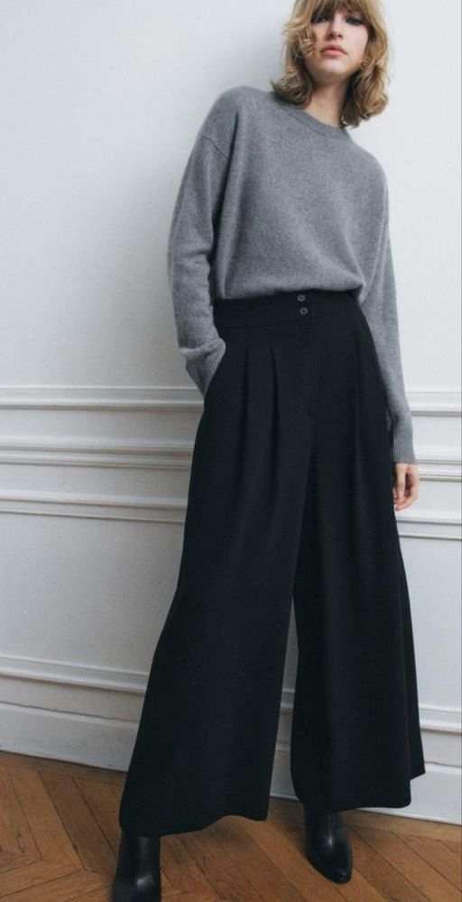 Черен панталон Zara