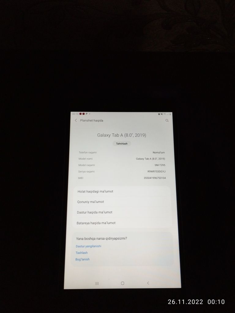 Samsung Tab A 8 32gb