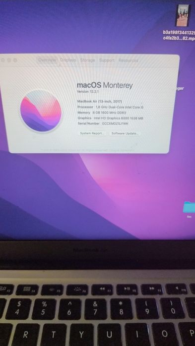 MacBook air 13, 2017, core i5