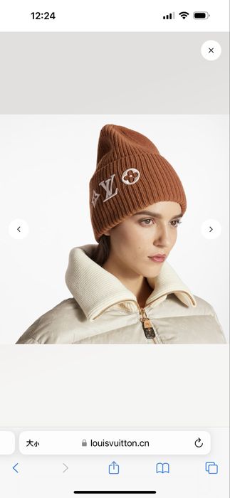 Louis Vuitton набор: шапка и шарф Monogram, кашемир, люкс качество