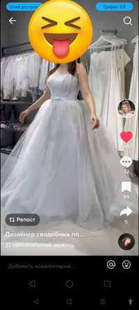 Свадебное платье белое от RomaNova Astana
