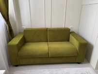 Vand canapea extensibila noua 2 pers,draperii aceeasi nuanta si masa