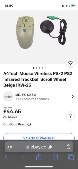 Mouse A4TECH, model:IRW-25