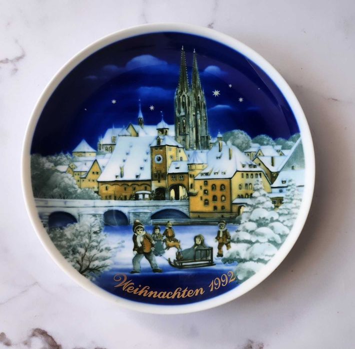 Винтидж коледни чинии