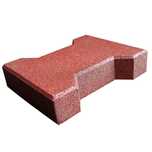 Pavaj cauciuc dublu T autoblocant autobloc behaton 20x16.5x4.5 cm