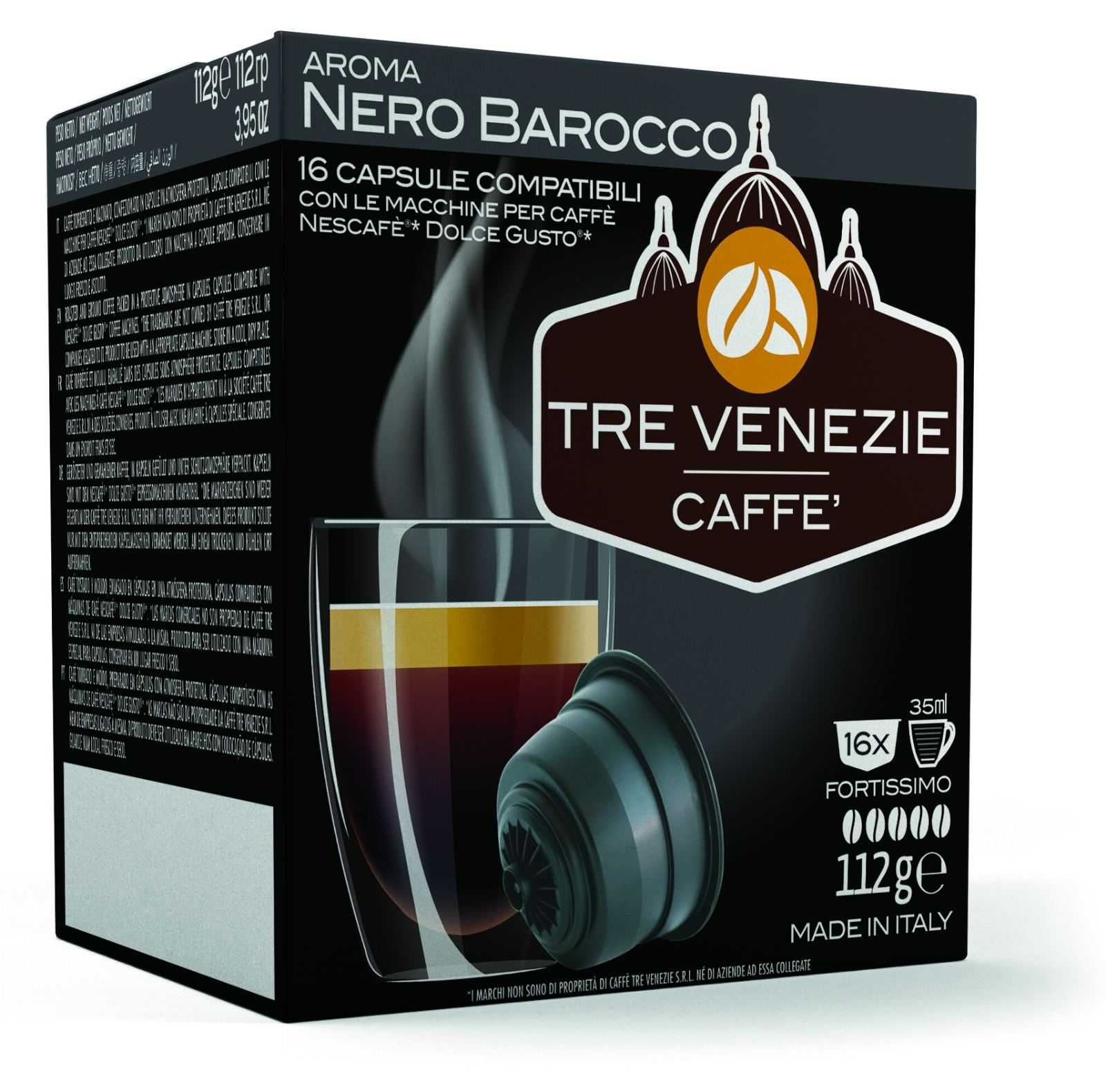 кафе TRE VENEZIE Dolce Gusto 16бр внос ИТАЛИЯ видове 100% Арабика/Робу