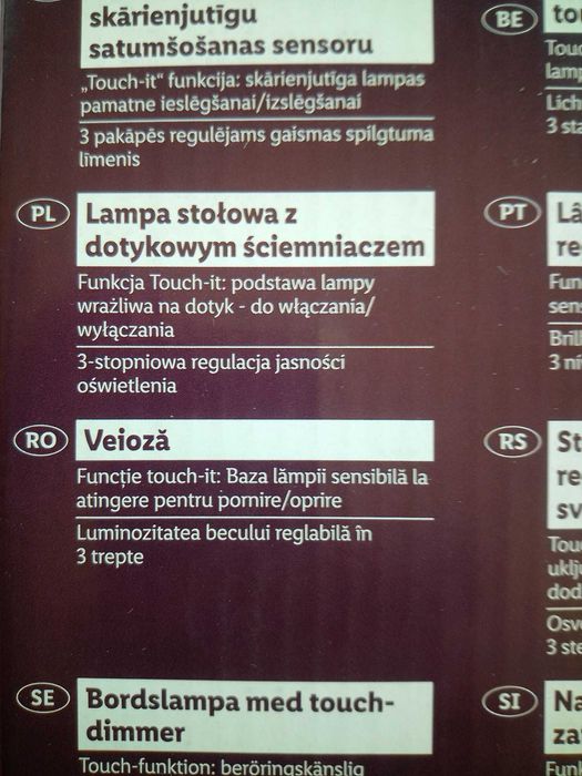 Veioza Livarno Home, dimabila ,inclusiv bec led 4,9w, 470lum