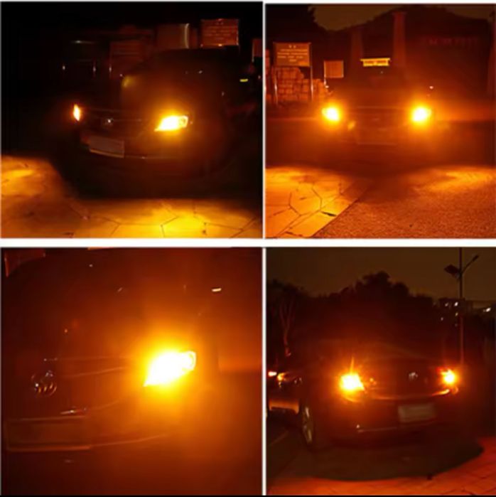 жълти лед крушки 12v ba15s
