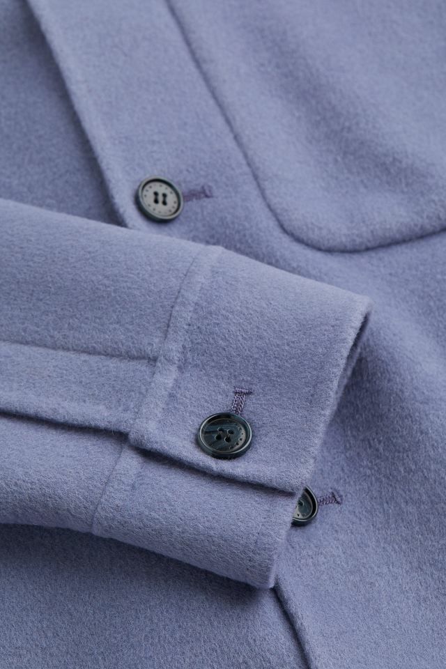 Jachetă-cămașă primavara H&M din amestec de lână - noua cu eticheta