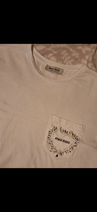 Tricou Miu Miu alb
