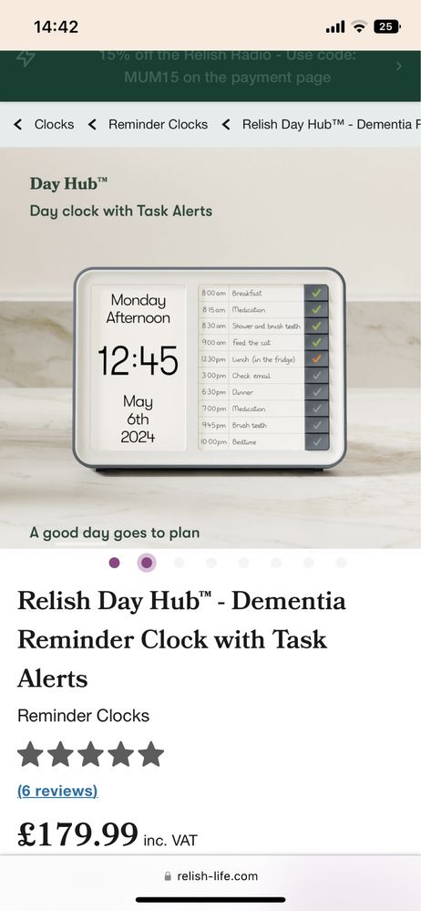 Ceas Digital day hub task alerts