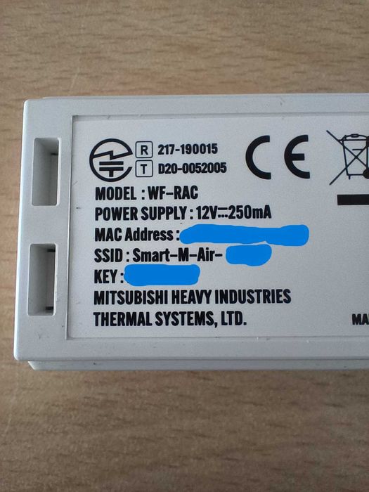 WiFi контролер WF-RAC за климатици Mitsubishi Heavy